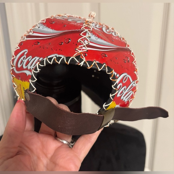 Coca Cola Handmade Panel Stitched Aluminum Can Hat - Picture 6 of 8
